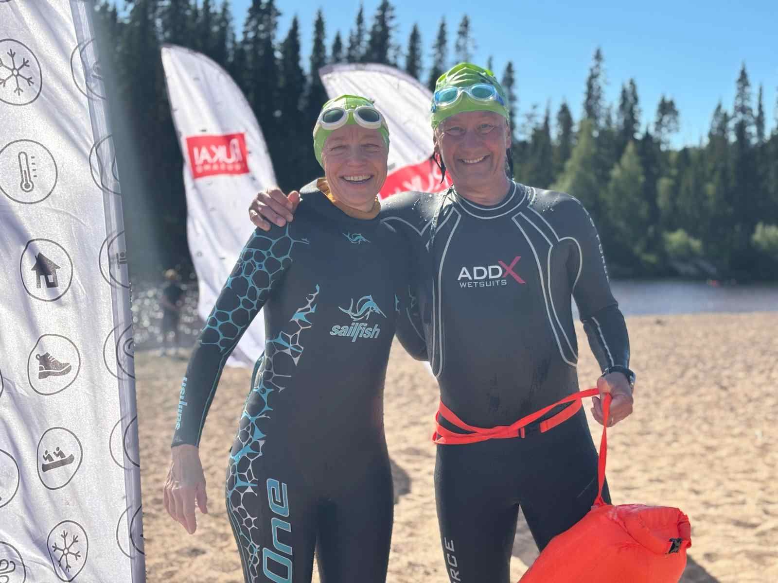 Triathlon Trainer Bennie Lindberg am Polarkreis mit Christiane Riefler